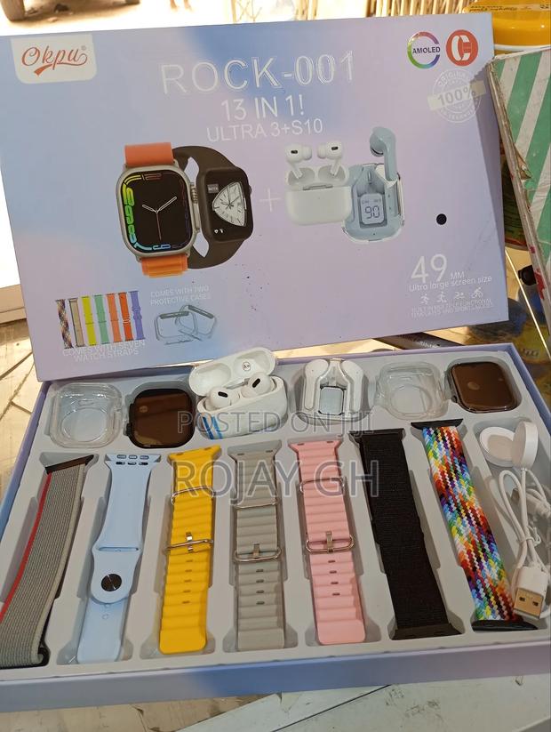 Rock-001 Smart Watch Combo for Couples With 2 Smart Watches, 2 Airpods · Photo 1