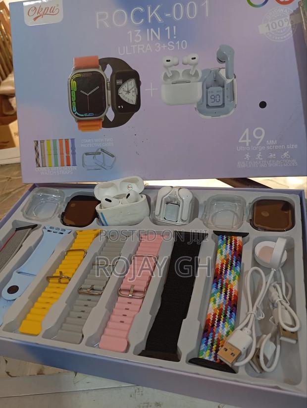 Rock-001 Smart Watch Combo for Couples With 2 Smart Watches, 2 Airpods · Photo 4
