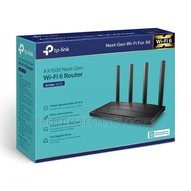 Tp-Link Ax1500 Wifi 6 Router Archer Ax12 Next-Gen · Photo 1