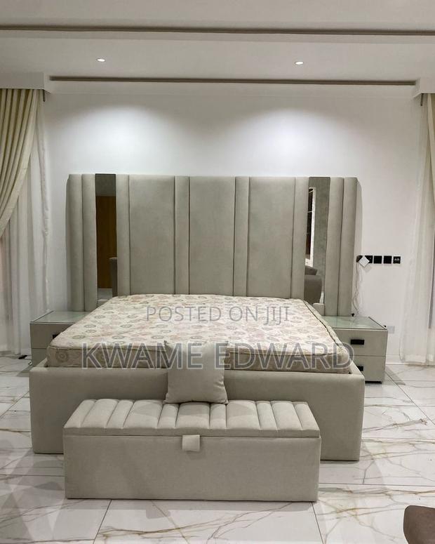Queen Size Bed With Two Nightstand and Ottoman · Photo 1