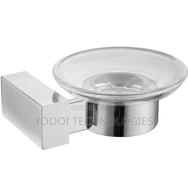 Hight Quality Chrome Brass Bathroom Glass Soap Dish · Photo 1