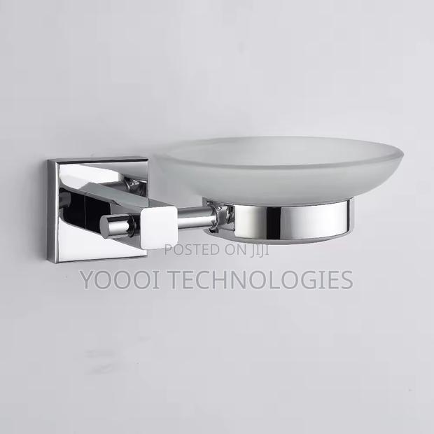 Hight Quality Chrome Brass Bathroom Glass Soap Dish · Photo 3