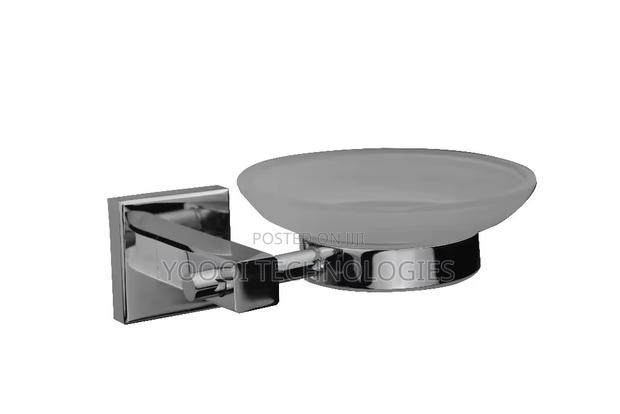 Hight Quality Chrome Brass Bathroom Glass Soap Dish · Photo 4