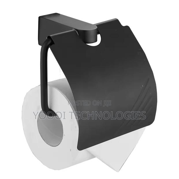 7pcs Rust Free Matte Black Bathroom Accessories Set · Photo 2