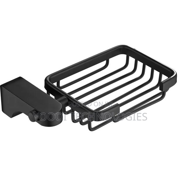 7pcs Rust Free Matte Black Bathroom Accessories Set · Photo 5