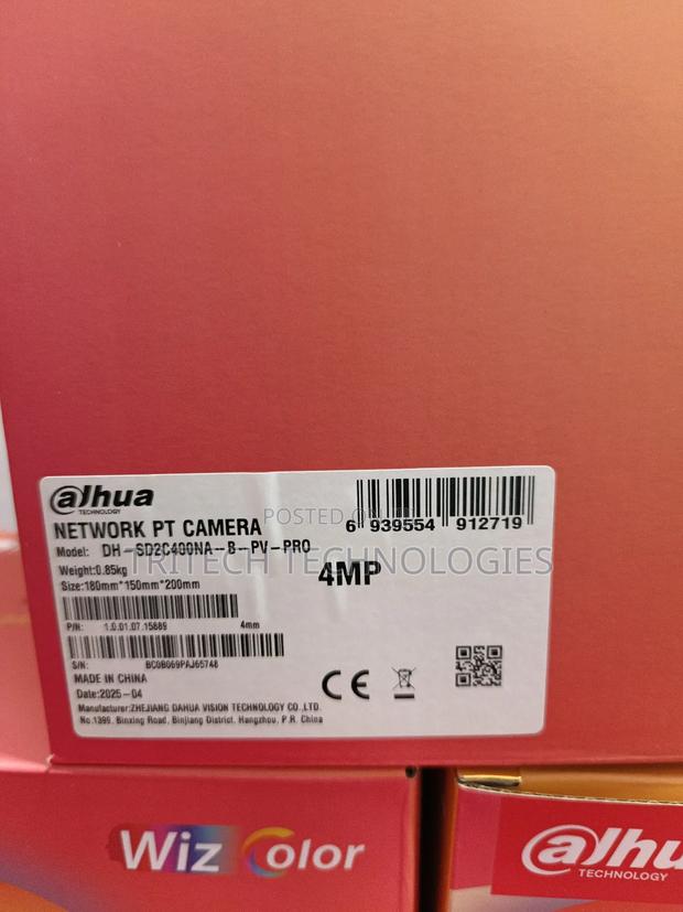 Dahua 4mp Wiz Color Mini Pt Camera Sd2c400na-B-Pv-Pro · Photo 2