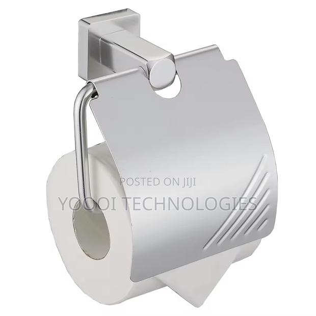 Chrome Towel Rack Bathroom Accessories Set · Photo 2