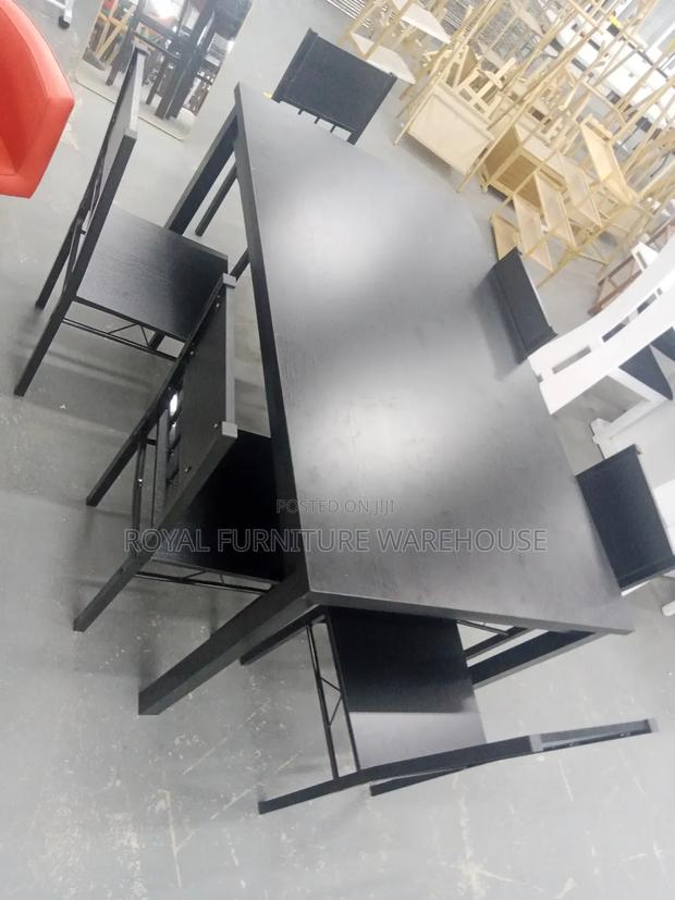 Original 6 Seater Black Wooden Dining Set · Photo 2