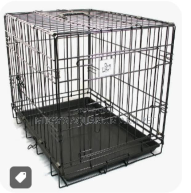 Large Metal Poodle Dog Cage