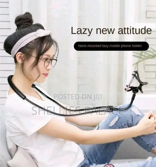Retractable Neck Hanging Selfie Pole Stand Adjustable 360° · Photo 1