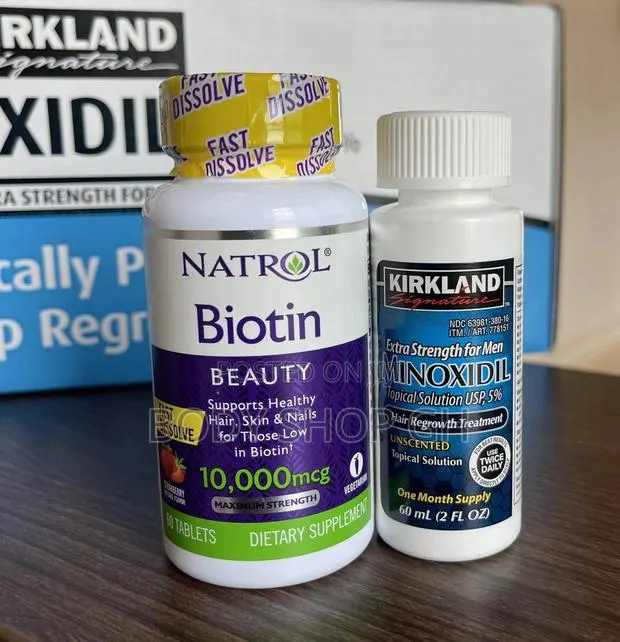 Beard Booster Combo Pack (Biotin +Kirkland Minoxidil) · Photo 1