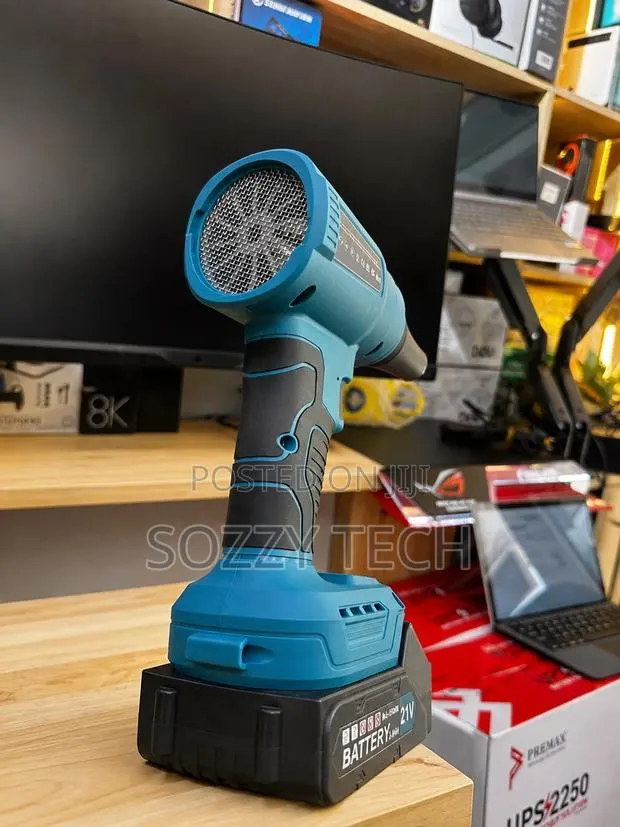 Cordless Electric Blower/Fan, Powered by a 21V Lithium-Ion Battery · Photo 1