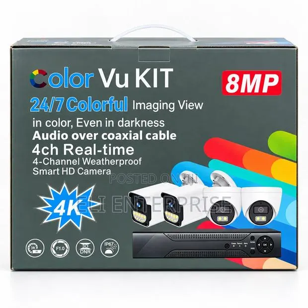 Hikvision ColorVu 8MP (4K) 4-Channel CCTV Surveillance Kit · Photo 1