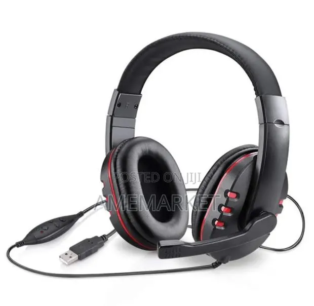 USB Gaming Headset With Microphone – Over-Ear Headphones · Photo 1