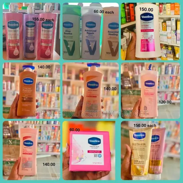 Vaseline Ceramide/Brightening/cocoaRadiant/Gluta-Hya/Lotion/Shower Gel · Photo 1