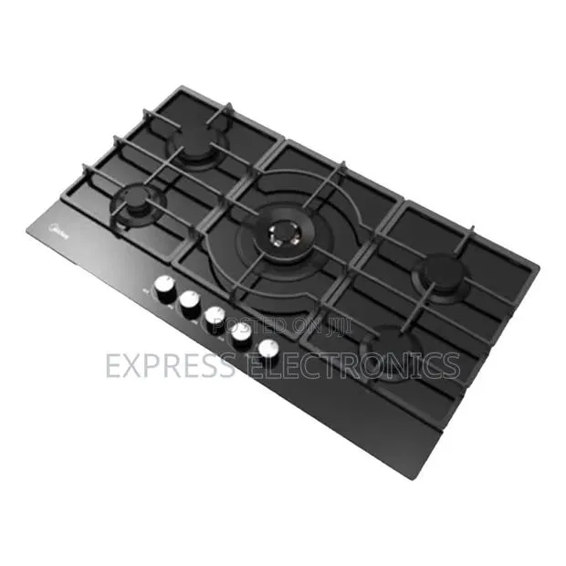 Available Now at Store Built-in Gas Hob, 5 Burners, Black MG90GQ095AL · Photo 1