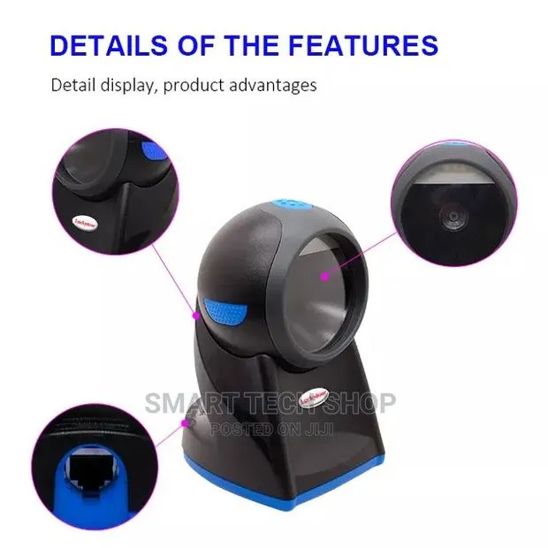 Omnidirectional 2D QR Desktop Barcode Scanner Hands Free · Photo 1