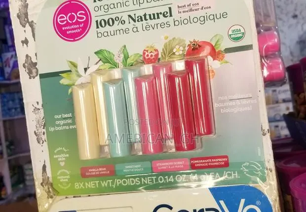 Eos 100% Natural Organic Lip Balm Variety Pack, 8 Ct · Photo 1