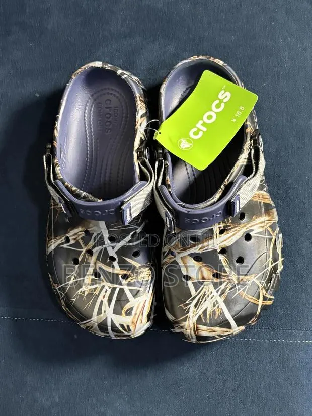 Original Designed Crocs Clogs Unisex – Stylish Pattern Crocs For Men · Photo 1