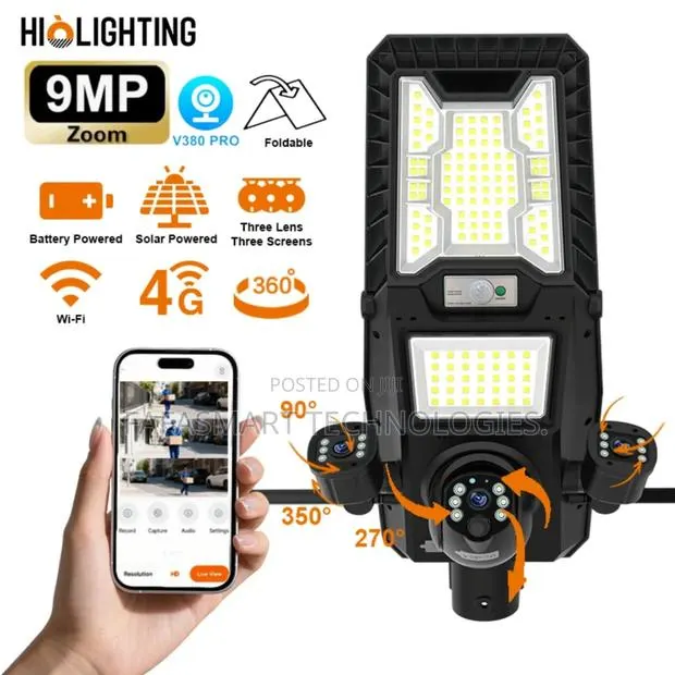 Solar Street Light With 3lens Camera · Photo 1