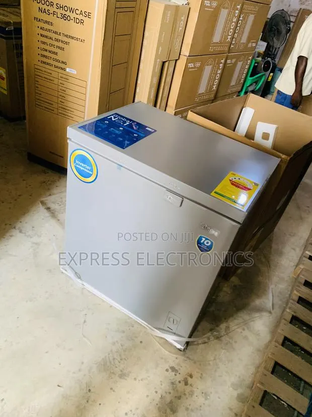 Lovely New Grey Chest Freezer Single Door Midea 198l · Photo 1