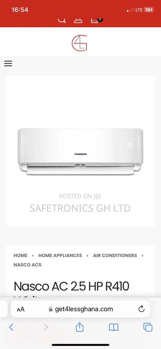 Buy Massive Nasco 2.5hp R410 Split Air Conditioner Design · Photo 1