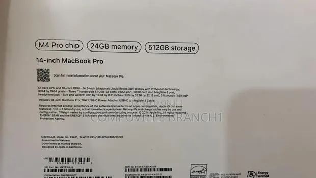New Apple MacBook Pro 2024 M4 Pro 14-inch 24GB Apple M4 Pro SSD 512GB · Photo 1