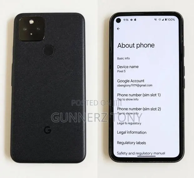Google Pixel 5 128 GB Black · Photo 1
