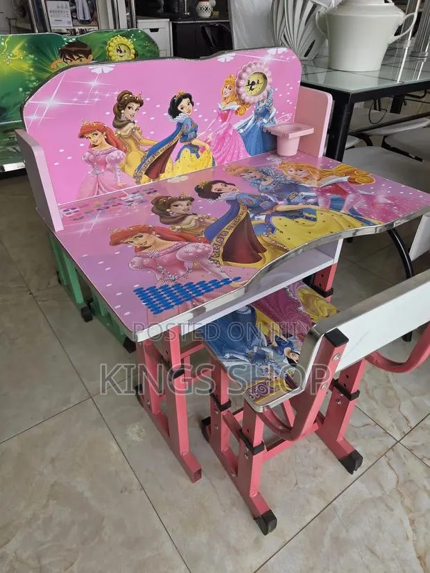 Kids Study Desk Cartoons Table And Chair · Photo 2