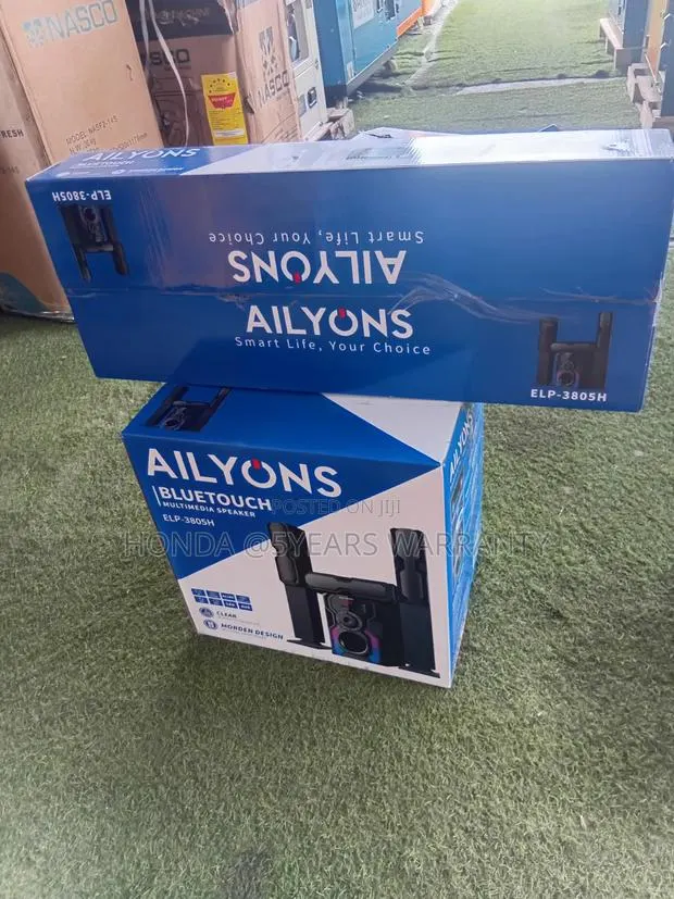 Ailyons 90W Home Theatre – 1 Woofer + 3 Speakers · Photo 1