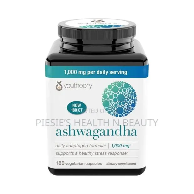 Youtheory Ashwagandha 1000 Mg, 180 Vegetarian Capsules · Photo 1