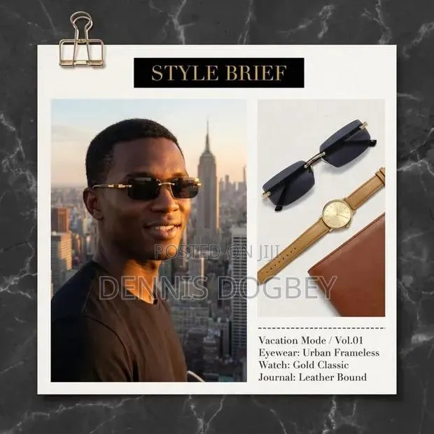 Unisex Frameless Rectangular Glasses · Photo 2