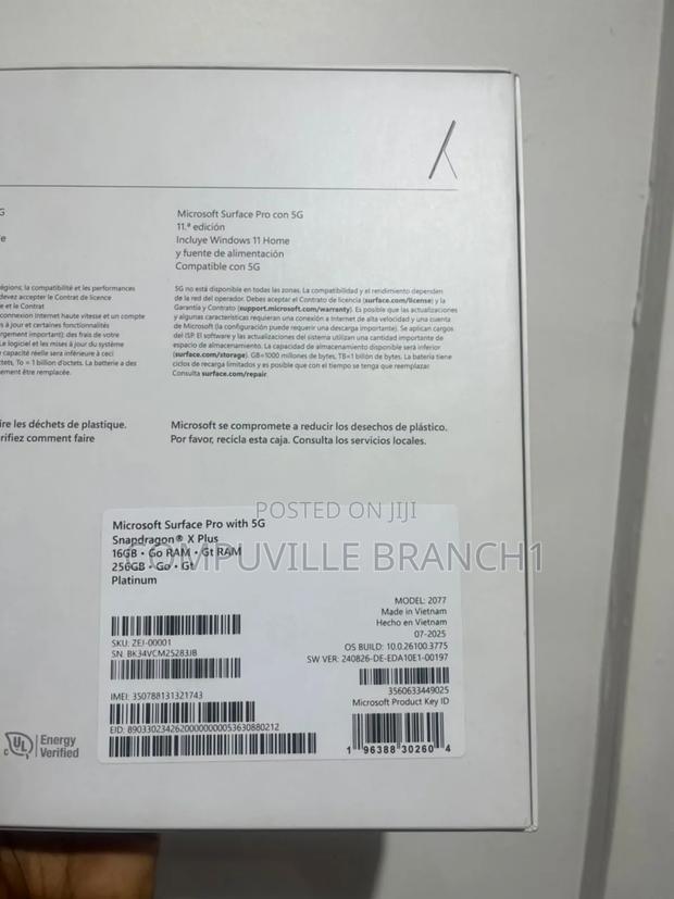 New Microsoft Surface Pro 16GB Qualcomm Snapdragon X Plus SSD 256GB · Photo 3