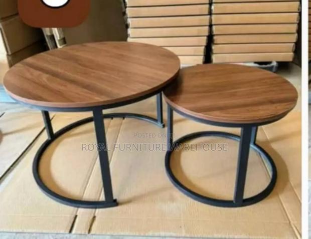 Coffee and Black Double Center Table · Photo 1