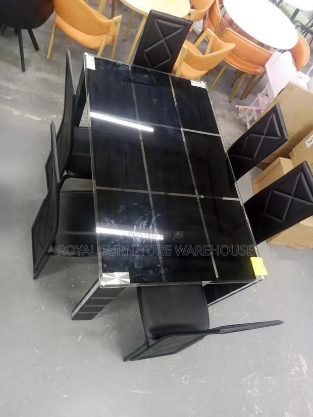Heavy Black Tempered Glass Dining Set · Photo 1