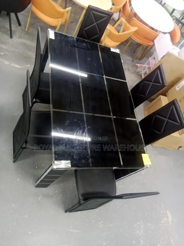 Heavy Black Tempered Glass Dining Set · Photo 2