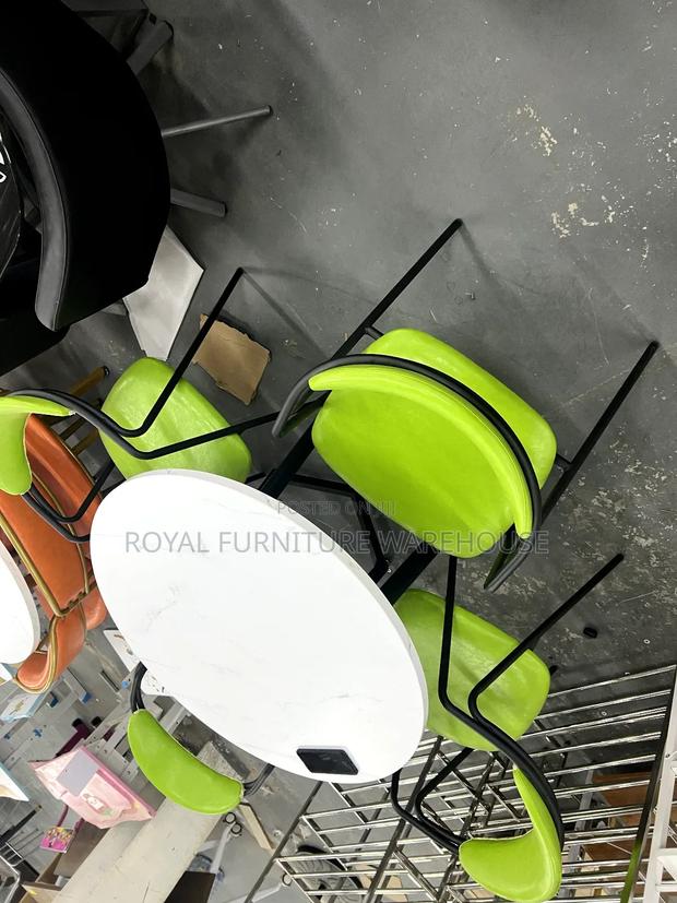 Green and White Combination Dining Set · Photo 2