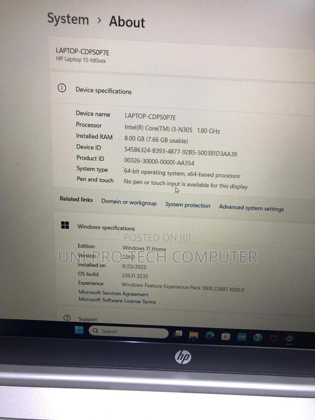 Laptop HP 15-Da2933nia 8GB Intel Core I3 SSD 256GB · Photo 7