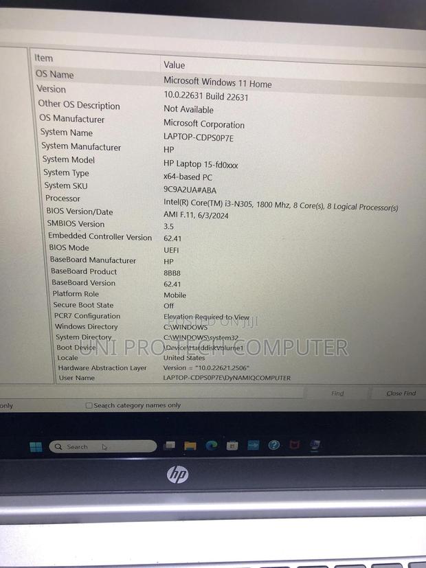 Laptop HP 15-Da2933nia 8GB Intel Core I3 SSD 256GB · Photo 8