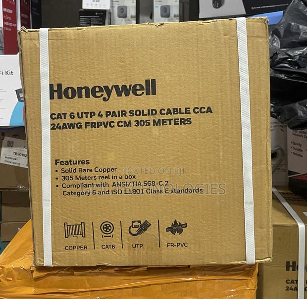 Cat6 Utp Outdoor Cable 305m 4 Pair Solid Cable Cca 24awg Honeywell · Photo 2