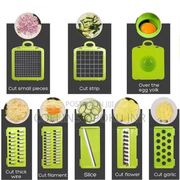Vegetable Slicer 16pcs Hand Operated Vegetable Slicer, Veggie Chopper · Photo 7