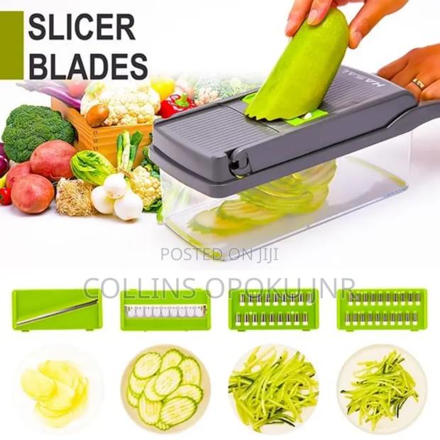 Vegetable Slicer 16pcs Hand Operated Vegetable Slicer, Veggie Chopper · Photo 8