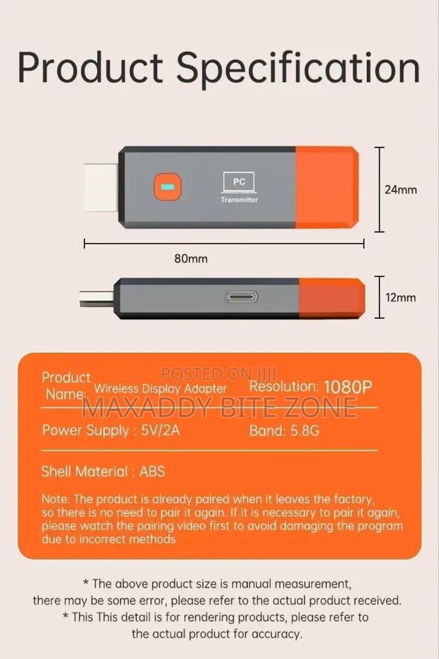 1080p 50m Wireless Hdmi-compatible Video Receiver
Transmitter Extender · Photo 3