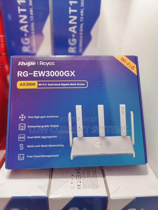 Ruijie Wifi 6 Dual-Band Gigabit Mesh Router Internet Network Ax3000 · Photo 1