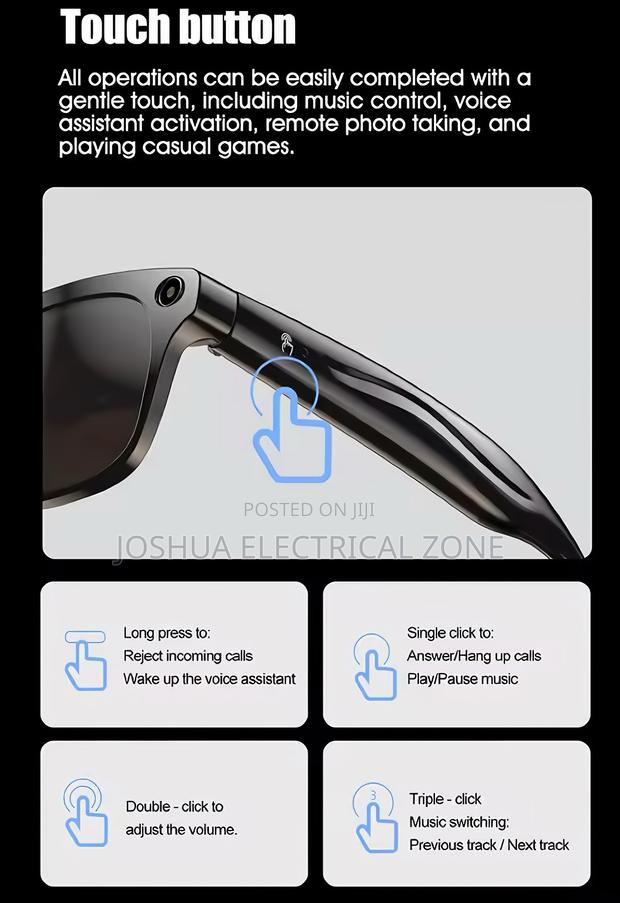 Smart Glasses With Hd Camera, Music, and Call Function. · Photo 2