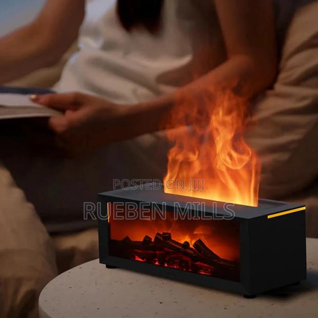 Fireplace Humidifier Simulation Flame Aromatherapy Diffuser Dq717 · Photo 1