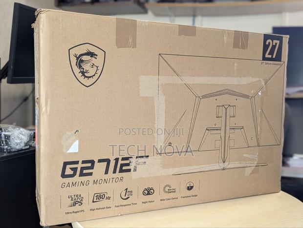 Msi G2712f 27" FHD Ips Esport Gaming Monitor, 180hz/1ms Adaptive Sync · Photo 1