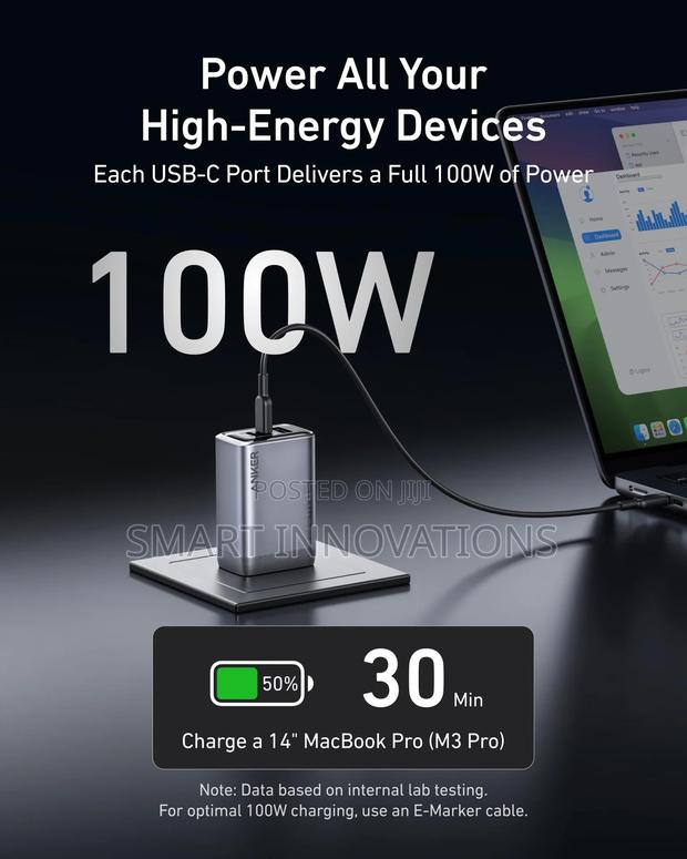 Anker Prime Wall Charger (100w, 3 Ports, Gan) · Photo 2