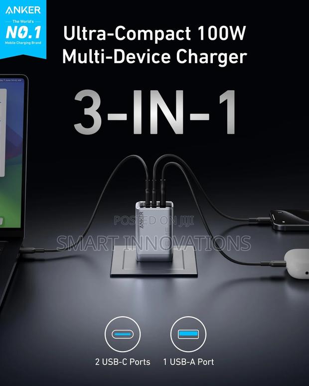 Anker Prime Wall Charger (100w, 3 Ports, Gan) · Photo 3