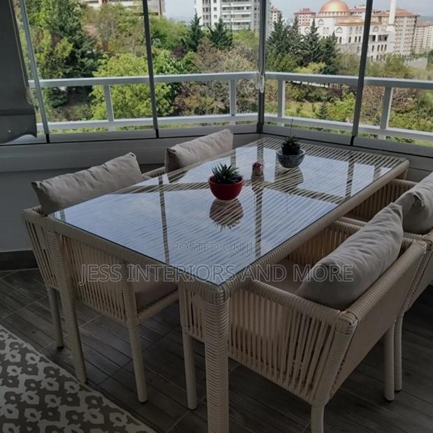 Outdoor Garden Dining Set (Available in Light Brown, Gray,Brown) · Photo 2